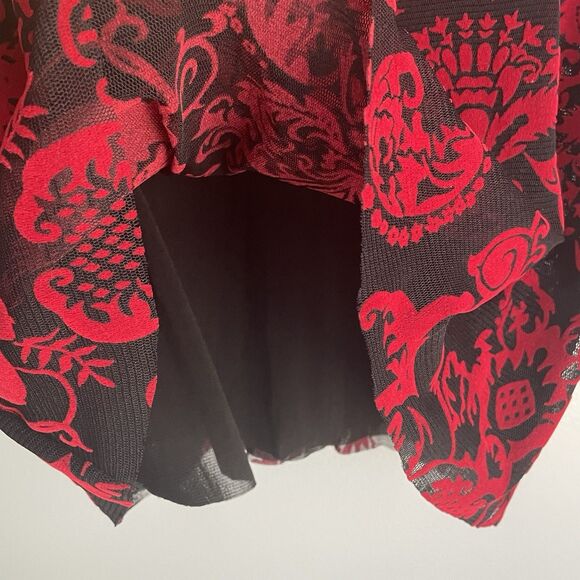 Petit Pois by Viviana G Velvet Feel Sheer Arms Popover Whimsy Goth NO SIZE TAG M - Picture 12 of 16